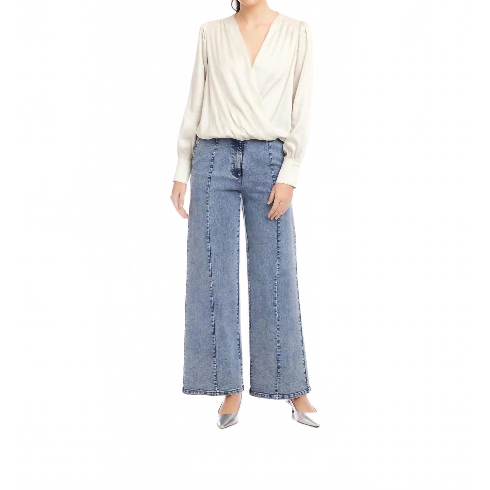 New Fifteen Twenty Ines Drape Front Top In Off White